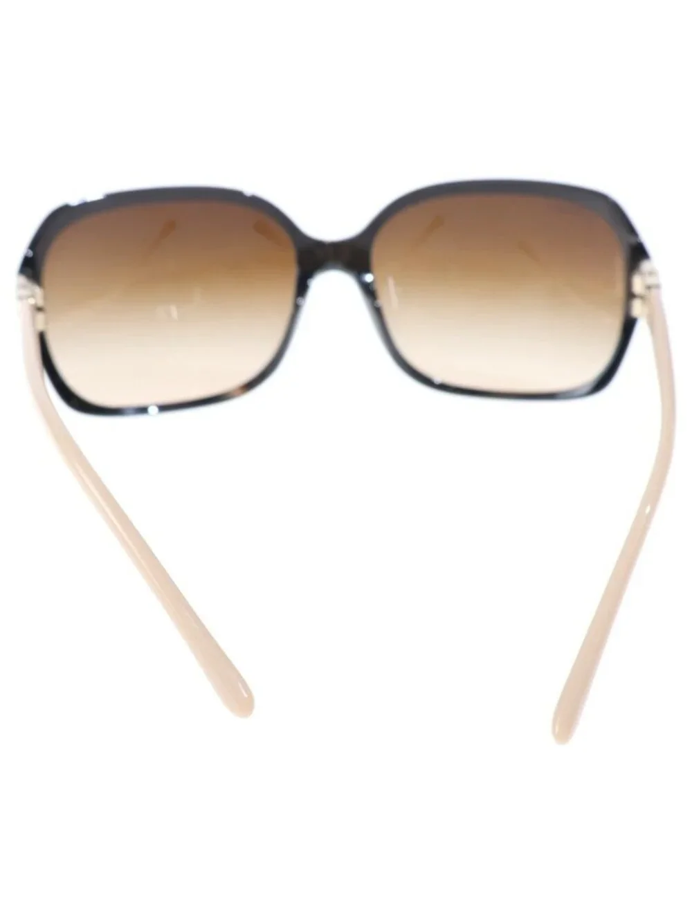 Bvlgari Rhinestone Square Frame Sunglasses Eyewear 59 16 Beige Brown